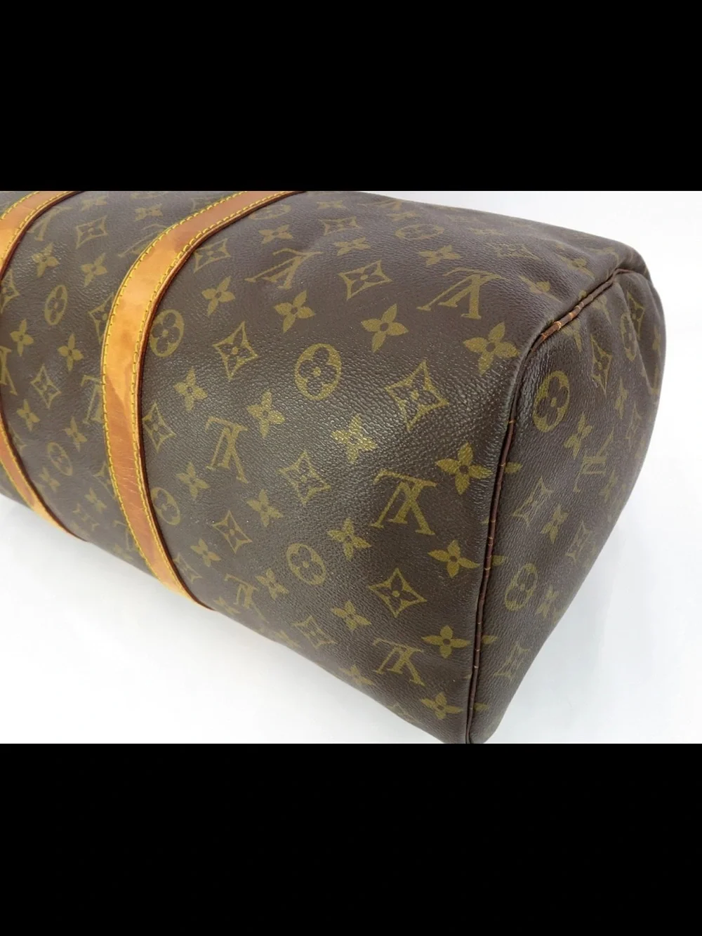 Louis Vuitton Monogram Canvas Keepall Duffel in Brown and Tan